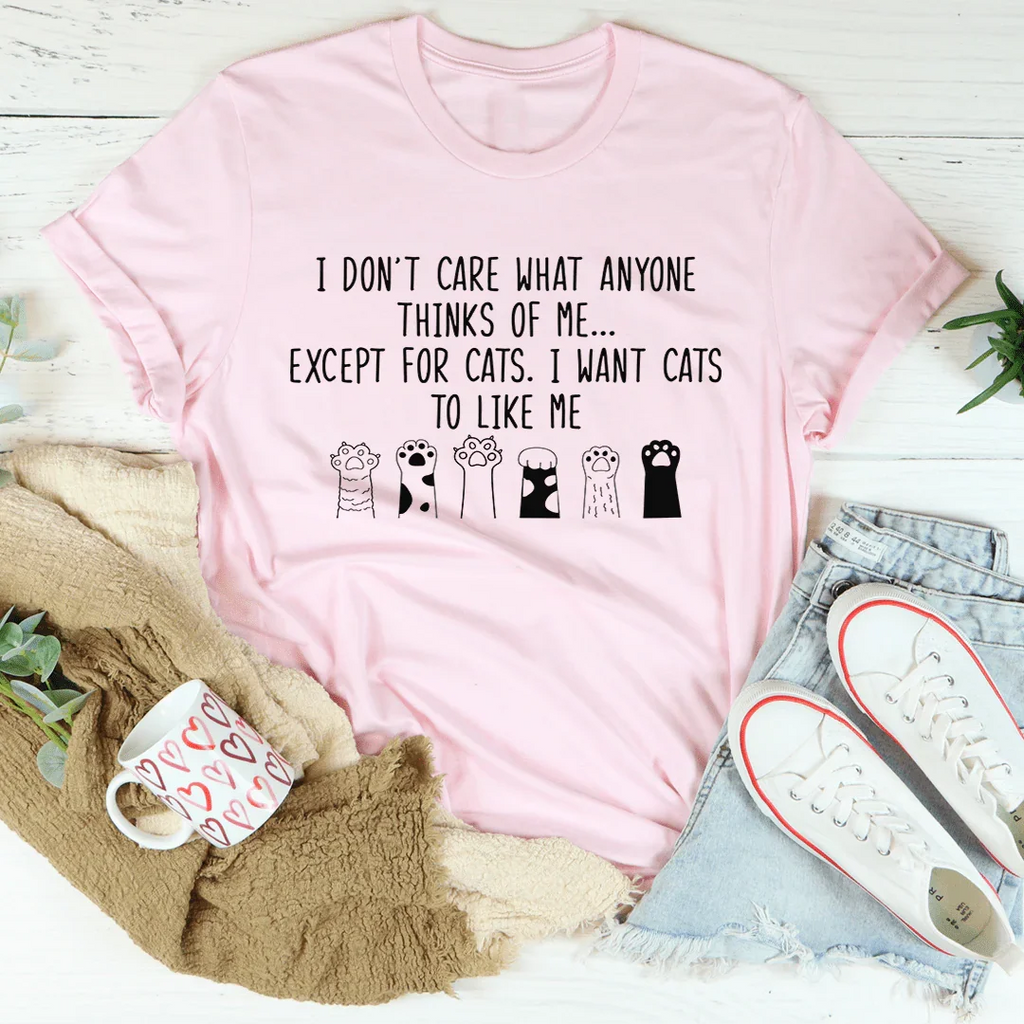 I Want Cats To Like Me Tee product image 3