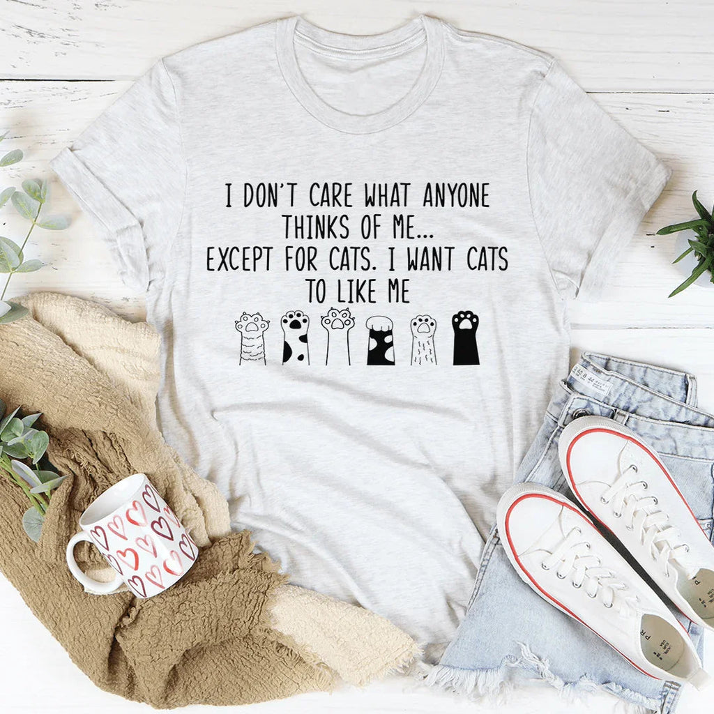 I Want Cats To Like Me Tee product image 4