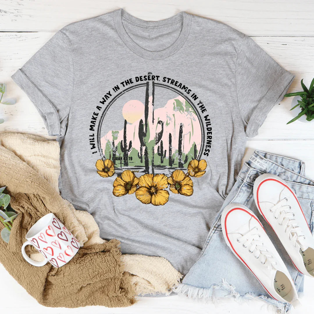 Scripture Faith Inspirational Graphic Top – \"I Will Make A product image 2
