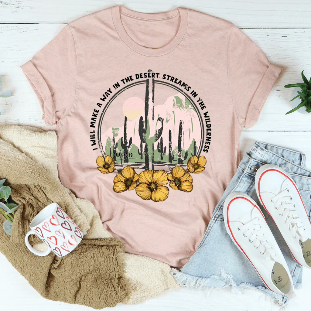 Scripture Faith Inspirational Graphic Top – \"I Will Make A product image 4