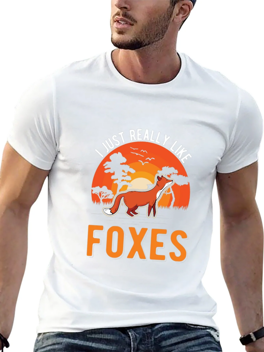 I Just Really Like Foxes Graphic Tee product image 2