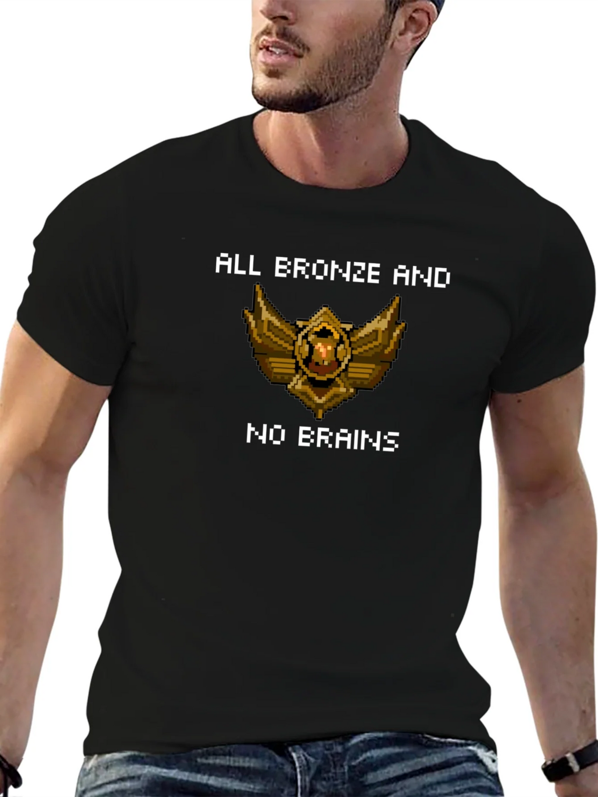 All Bronze And No Brains T-Shirt product image 2