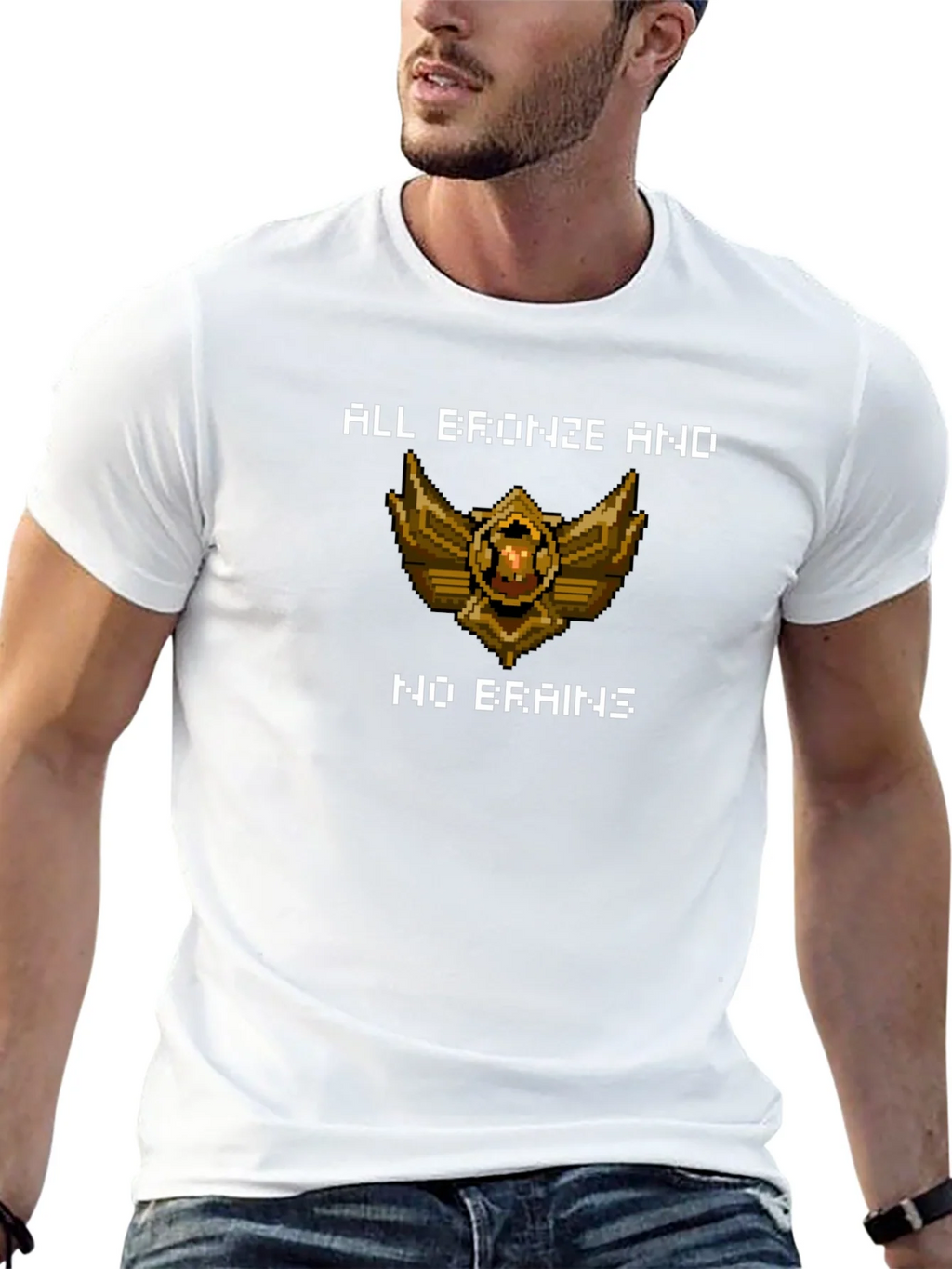 All Bronze And No Brains T-Shirt product image 4