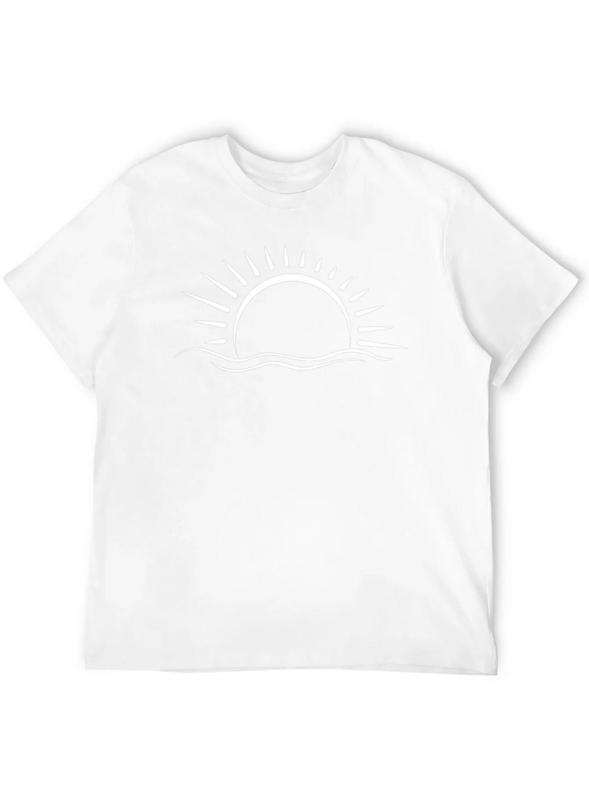 Sunset Wave Graphic Tee - Black Cotton Blend product image 11
