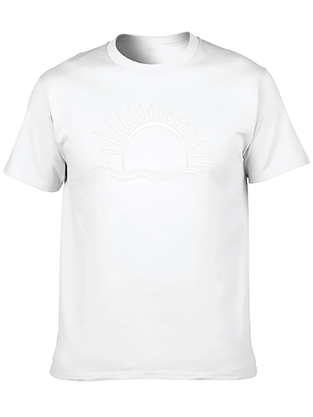 Sunset Wave Graphic Tee - Black Cotton Blend product image 9