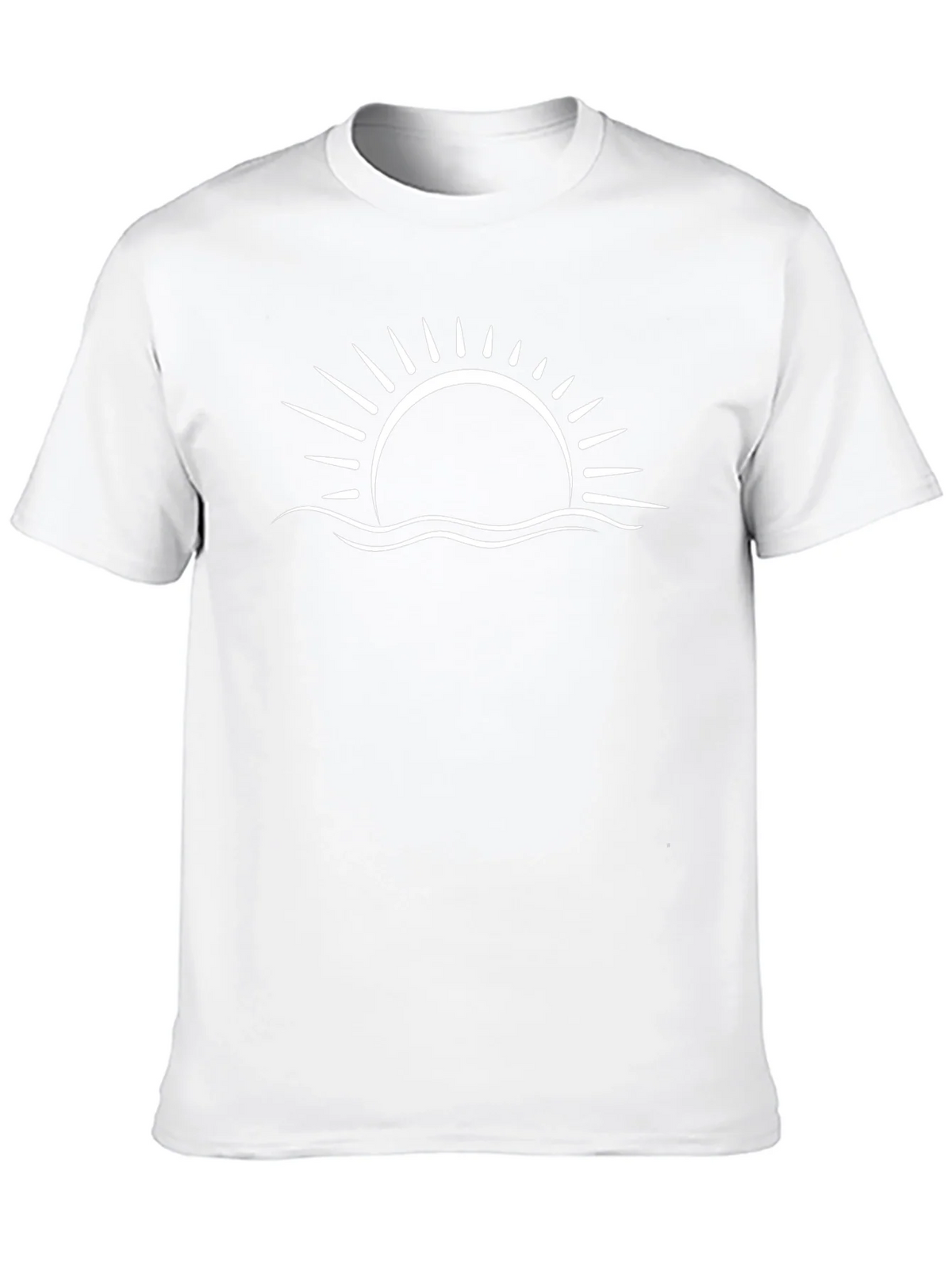 Sunset Wave Graphic Tee - Black Cotton Blend product image 9