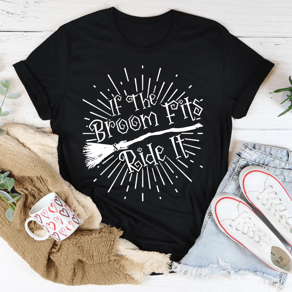 If The Broom Fits Ride It Tee product image 3