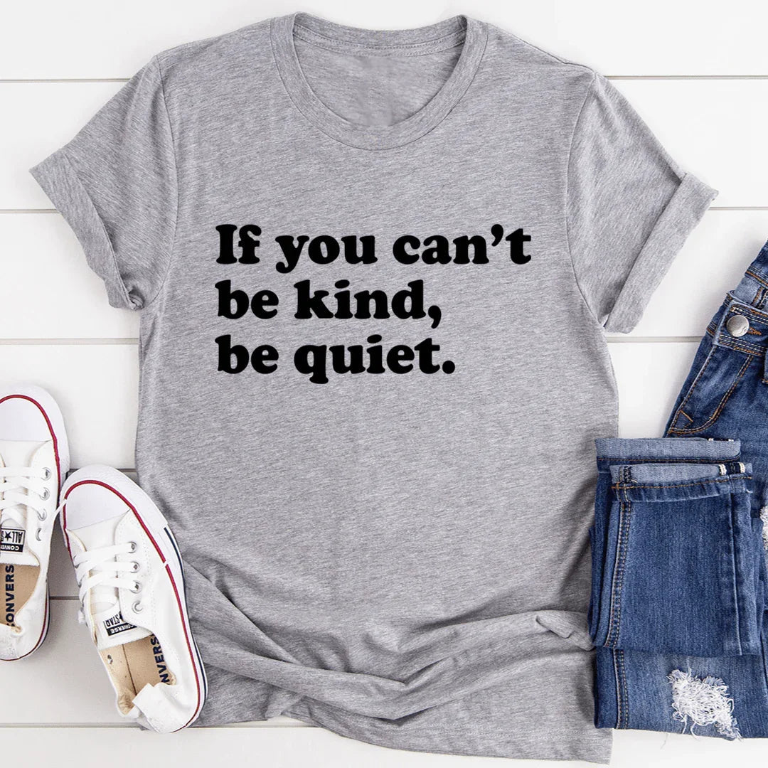 Bold Snarky Sarcasm Crewneck Tee – "If you can't be kind product image 2