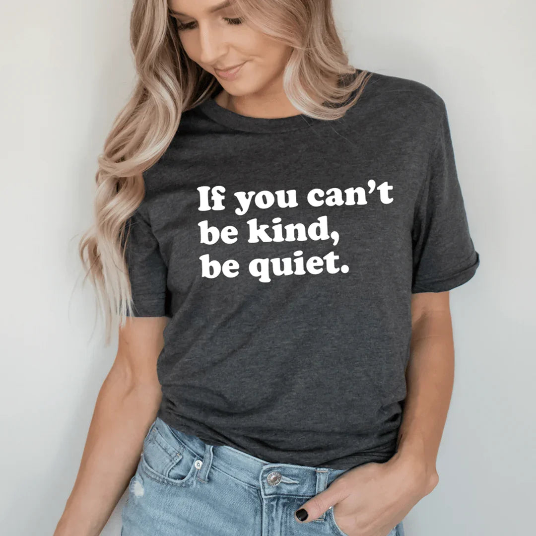 Bold Snarky Sarcasm Crewneck Tee – "If you can't be kind product image 4