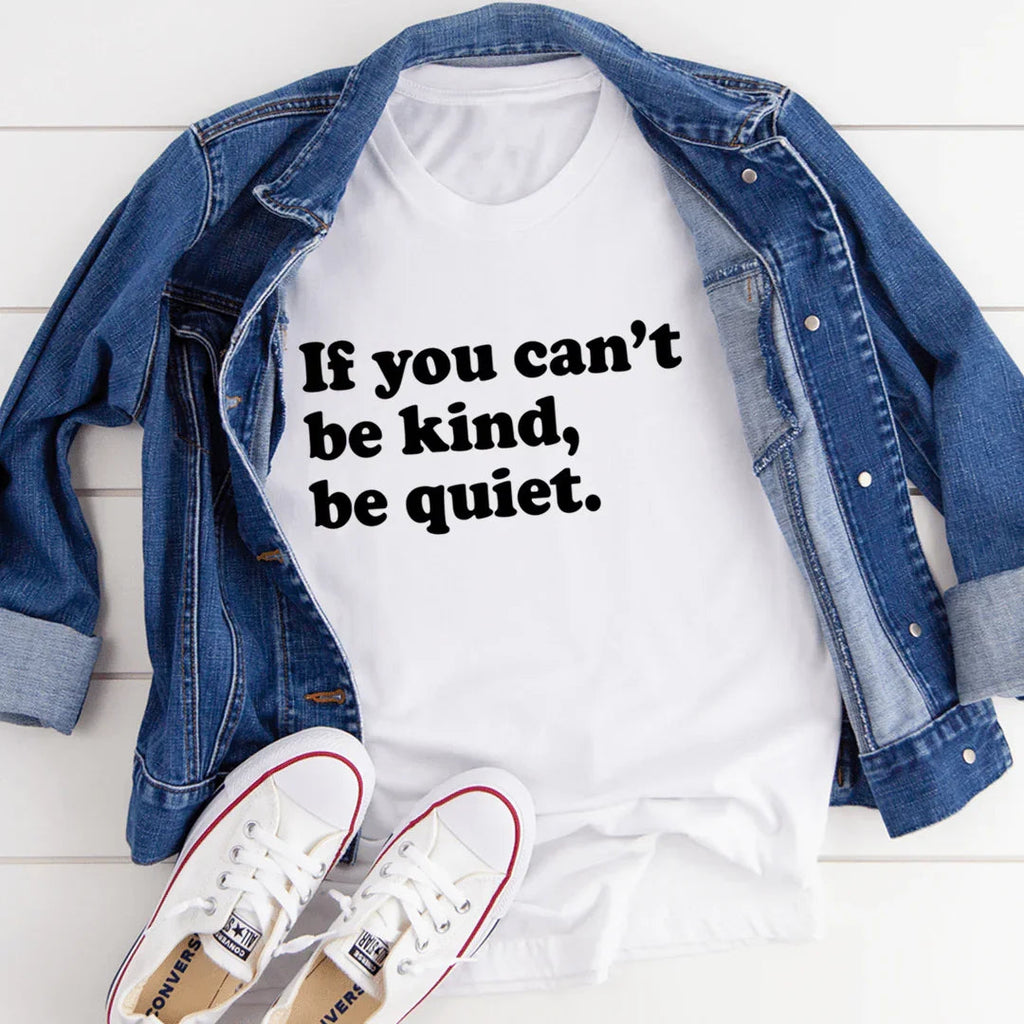Bold Snarky Sarcasm Crewneck Tee – "If you can't be kind product image 3