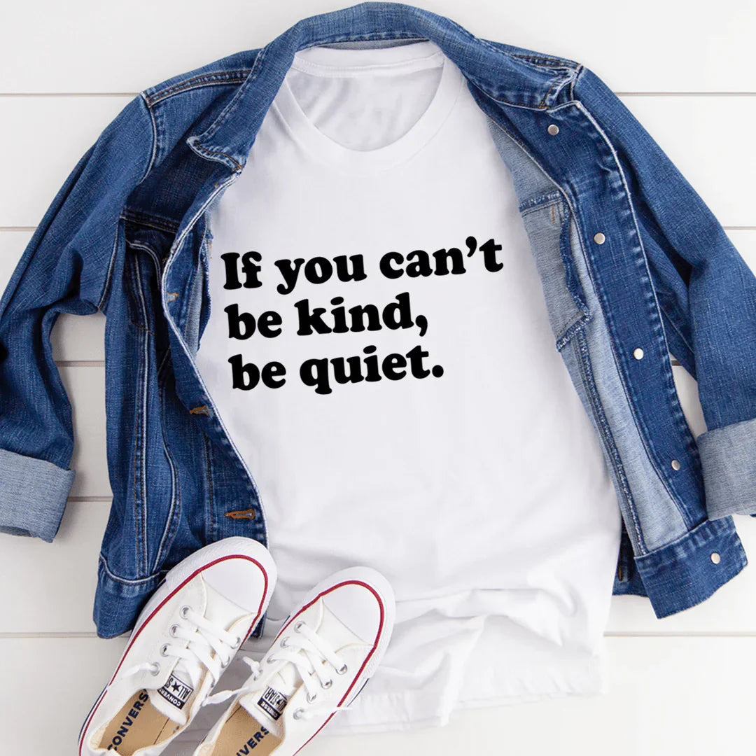 Bold Snarky Sarcasm Crewneck Tee – "If you can't be kind product image 3