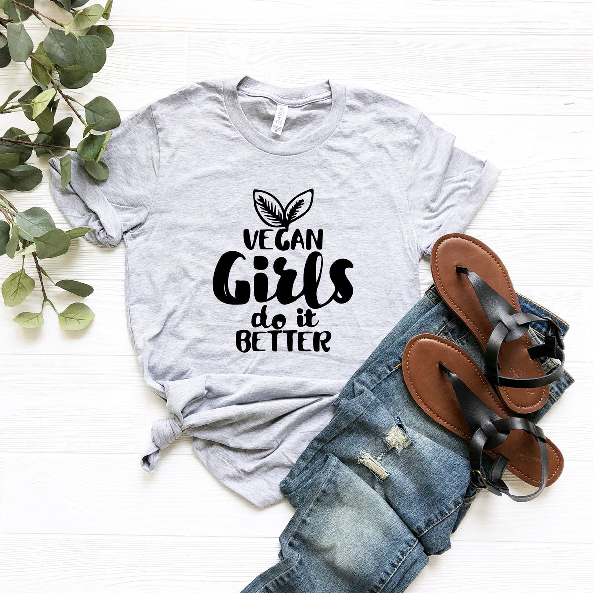 Vegan Girls do It Better Shirt, Veganism Gift, Funny product image 2