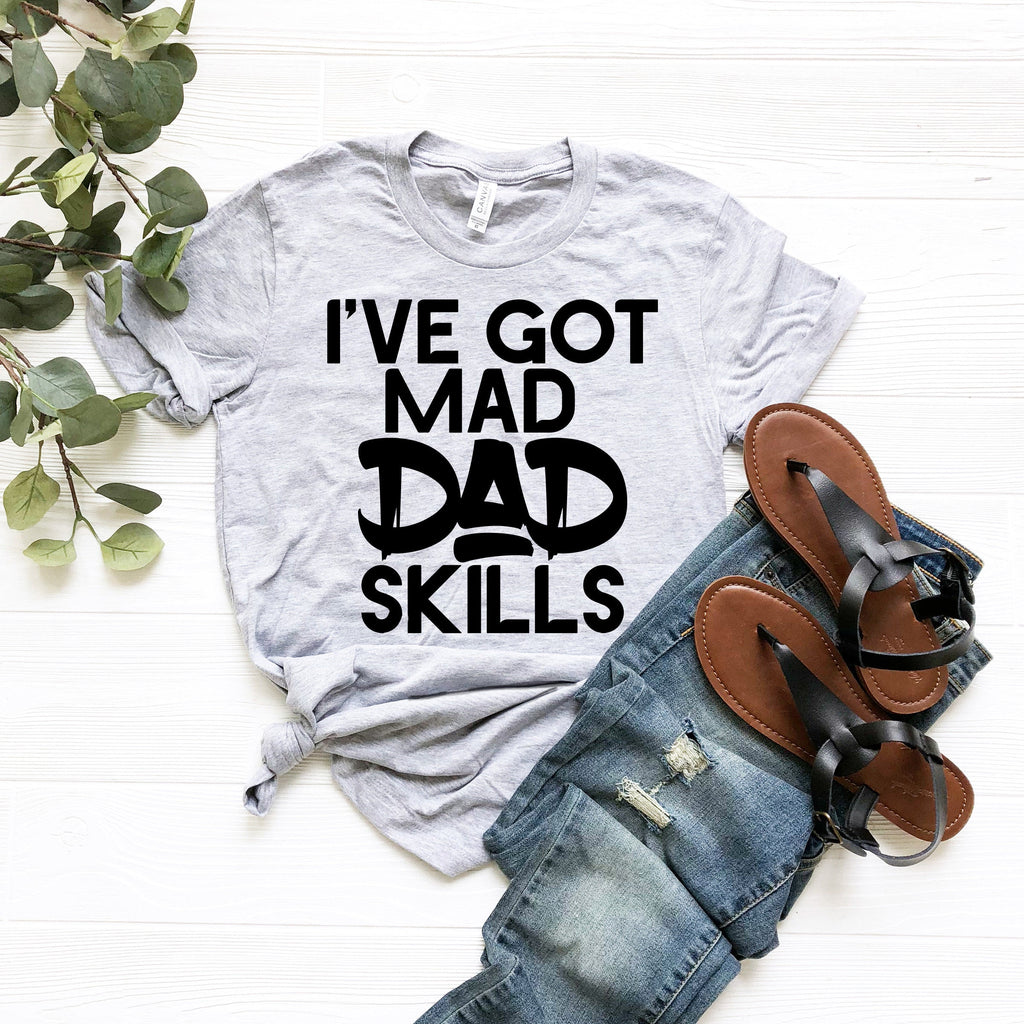 Mad Dad Skills, Funny Tshirts for Fathers Day, gift shirts product image 2