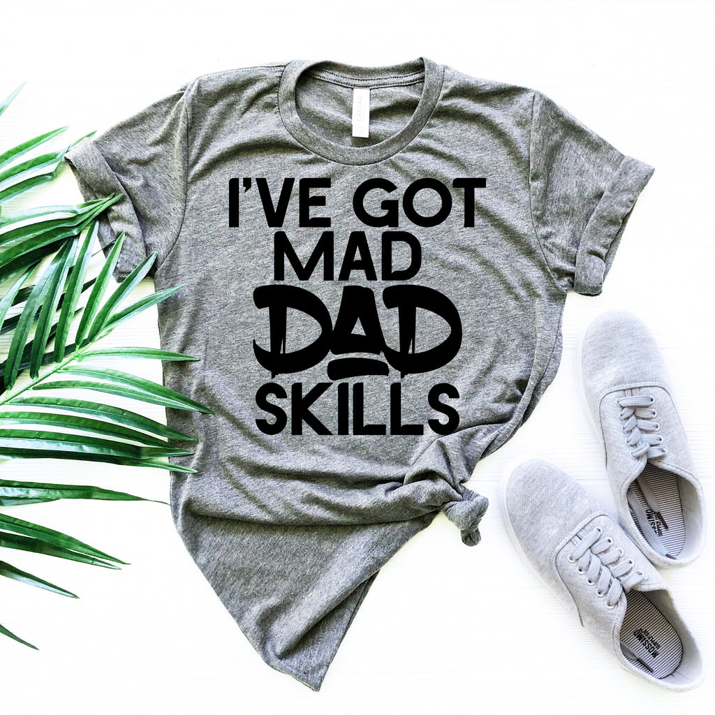 Mad Dad Skills, Funny Tshirts for Fathers Day, gift shirts product image 4