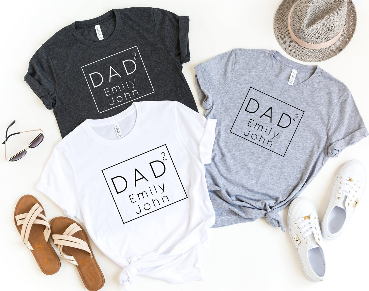 Custom Dad T-Shirt, Funny Shirts for square, daughter,Dad product image 2