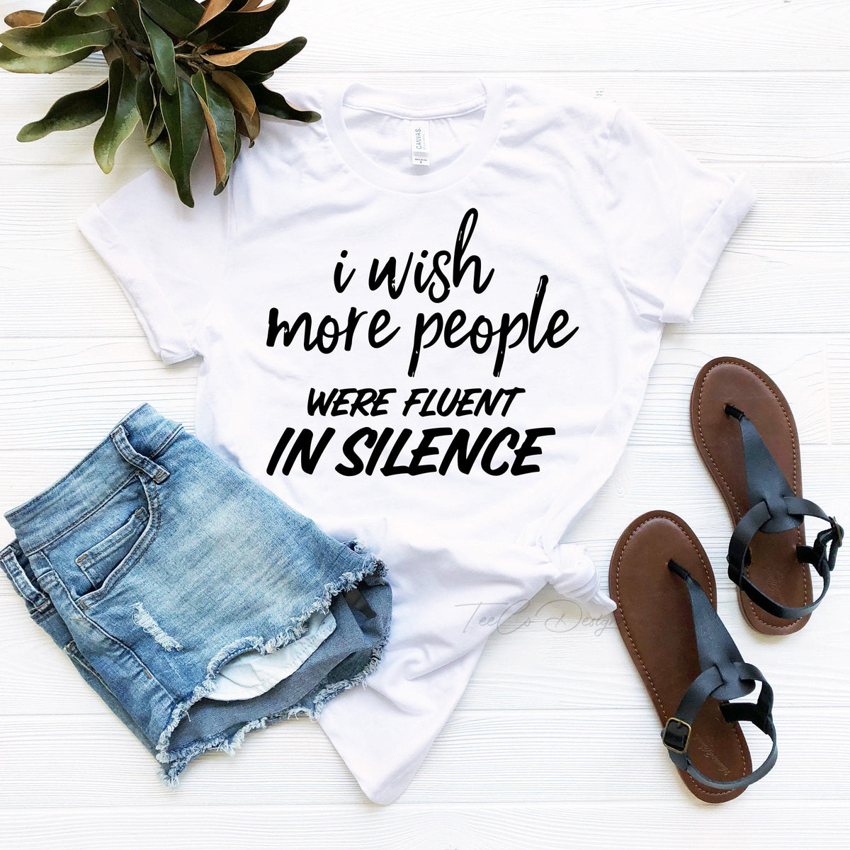 Fluent In Silence T-Shirt, Funny Sayings, Tshirts For product image 1