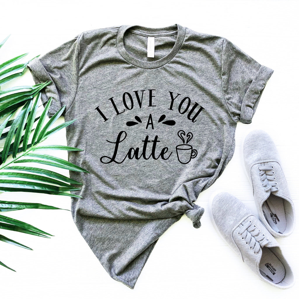 love you Latte, Coffee Tees, Tshirts, Wife Shirt, Mom Dad product image 4