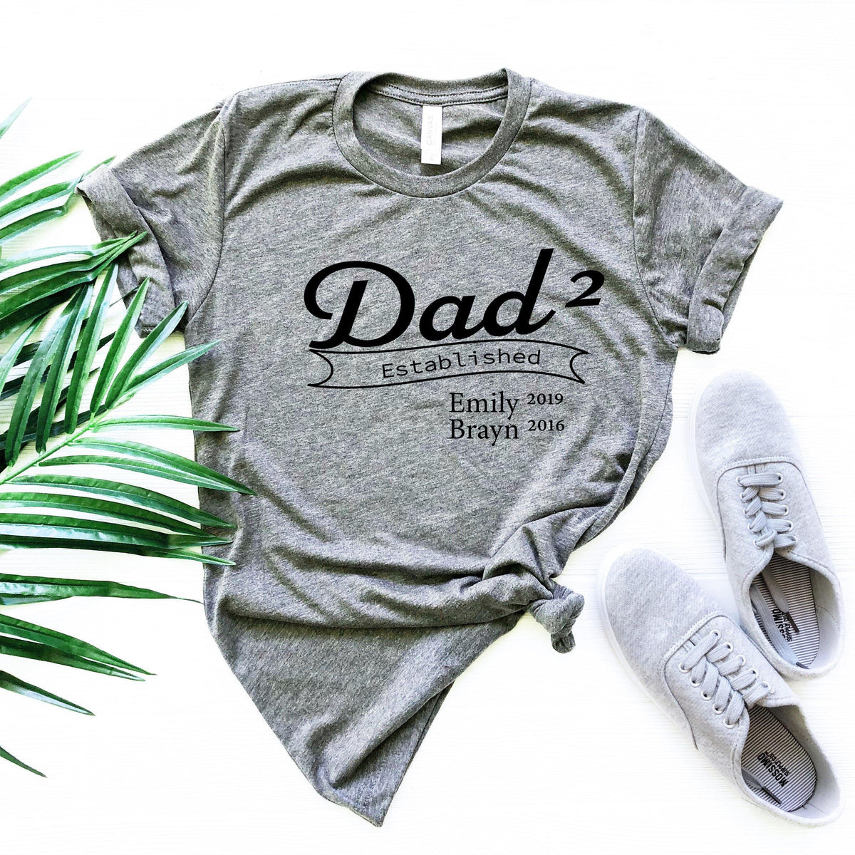 Dad Established Shirt with Custom Names, gift shirts, from product image 5