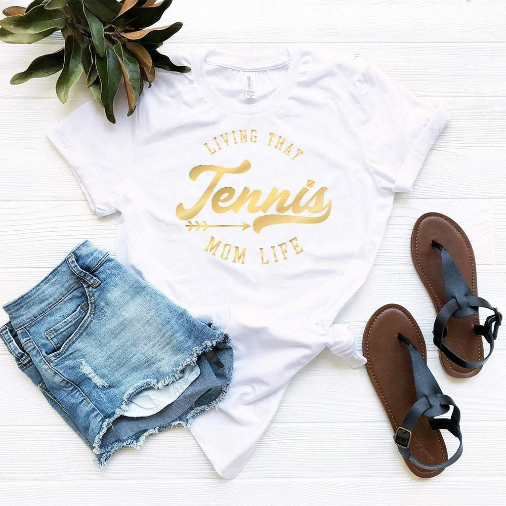 Living That Tennis Mom Life Shirt, Sport Mama Gift For product image 2