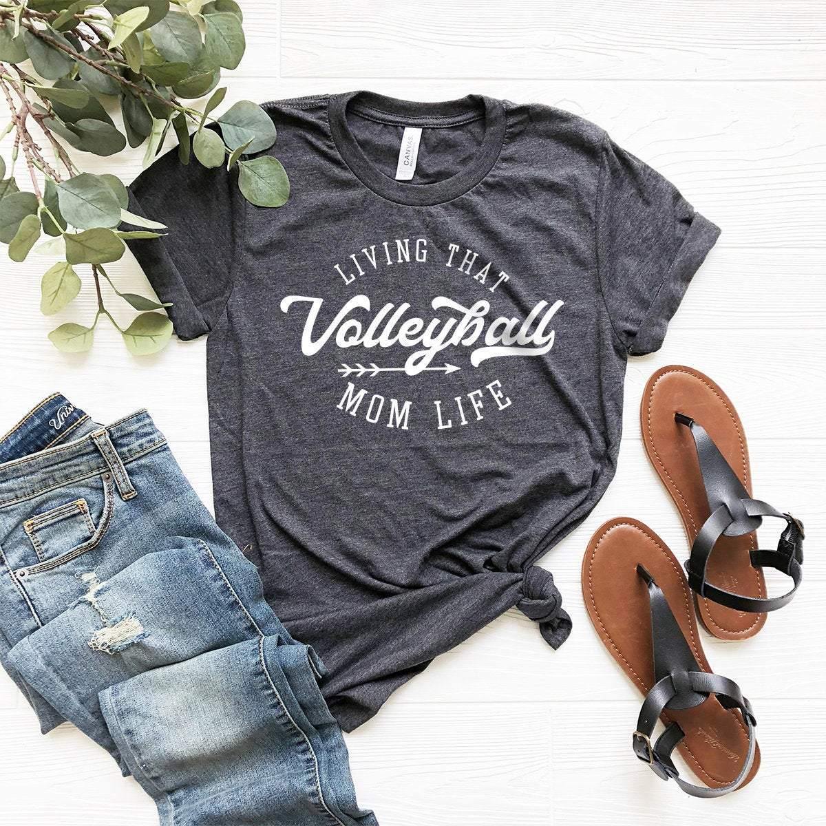 Living That Volleyball Mom Life Shirt, Sport Mama Gift For product image 1