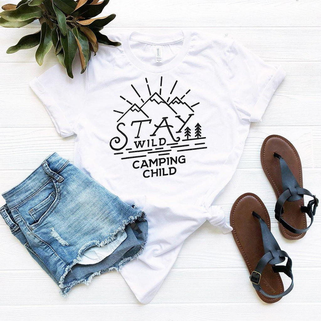 Stay Wild Camping Child Shirt,Camping Shirt,Hiking product image 4