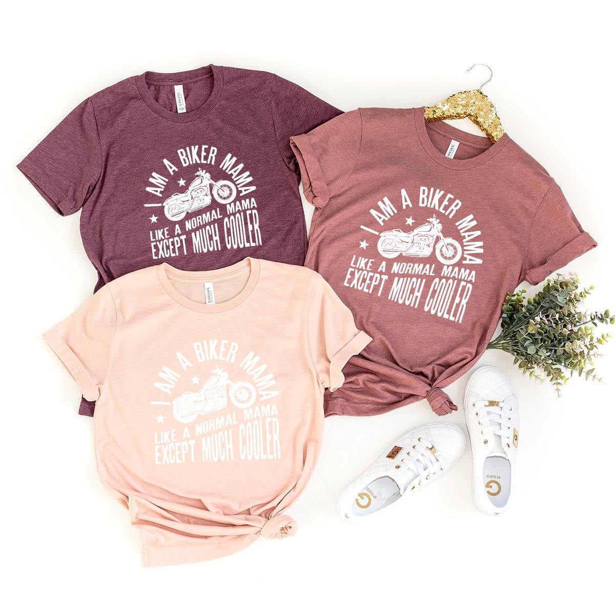 Biker Mama Shirt, Moto Mom Motorcycle I Am A Gift For Cool product image 3