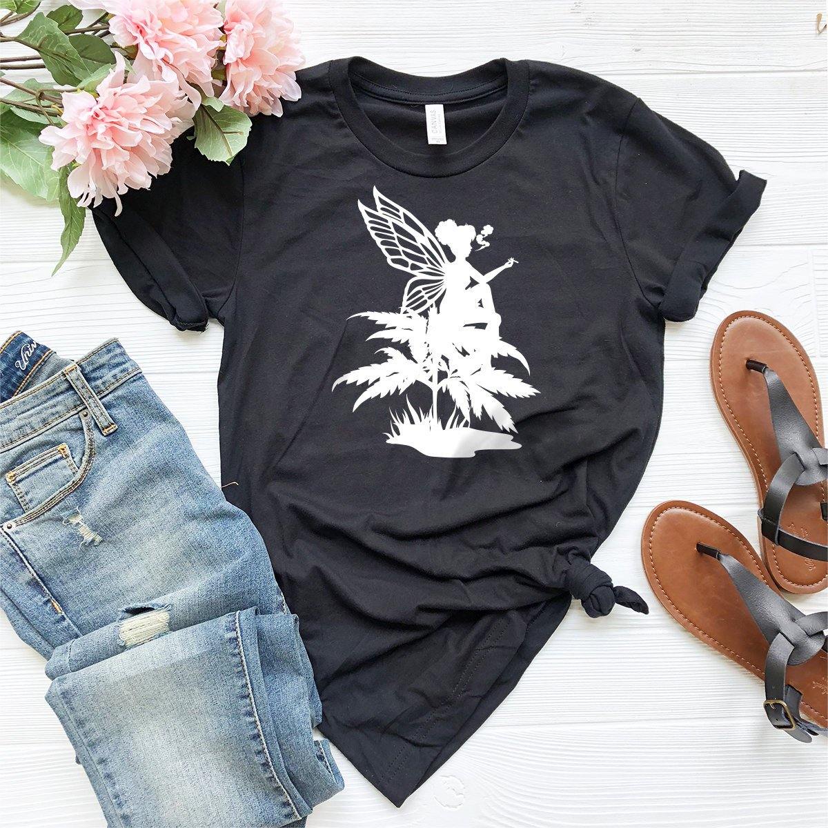 Cannabis Fairy Shirt, Weed Funny Pot Tee, Marijuana Stoner product image 2
