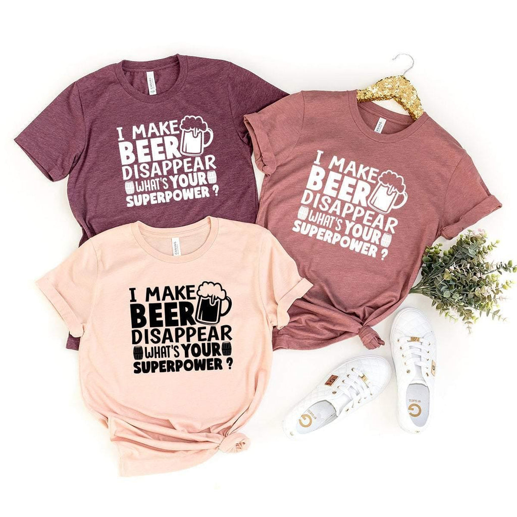 Funny Beer Tshirt, Lover Shirt, I Make Disappear What's product image 3
