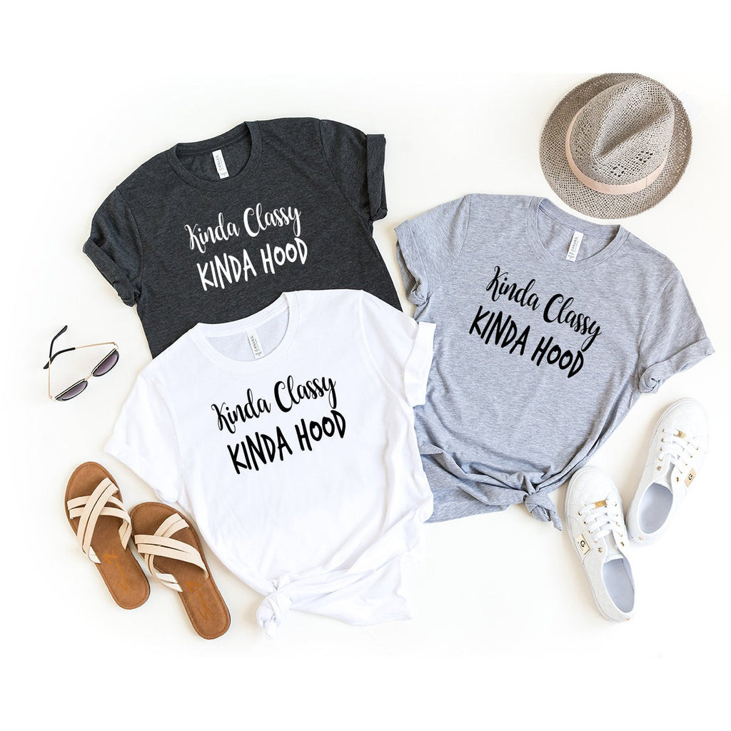 Kinda Classy Hood Shirt, Trendy Tumblr Tshirt, Funny product image 3