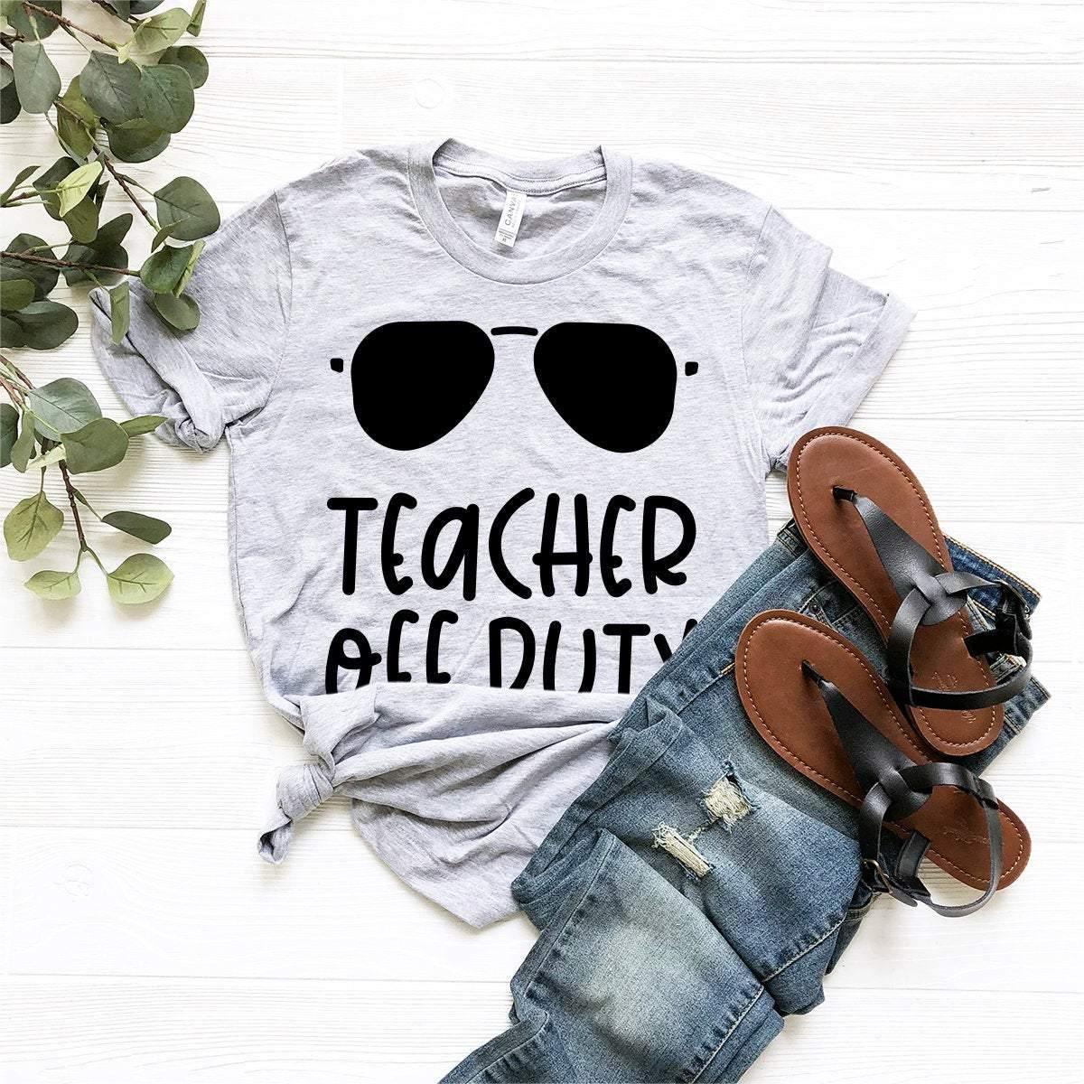 Teacher Off Duty Shirt, End Of School Year Gift, Summer product image 2