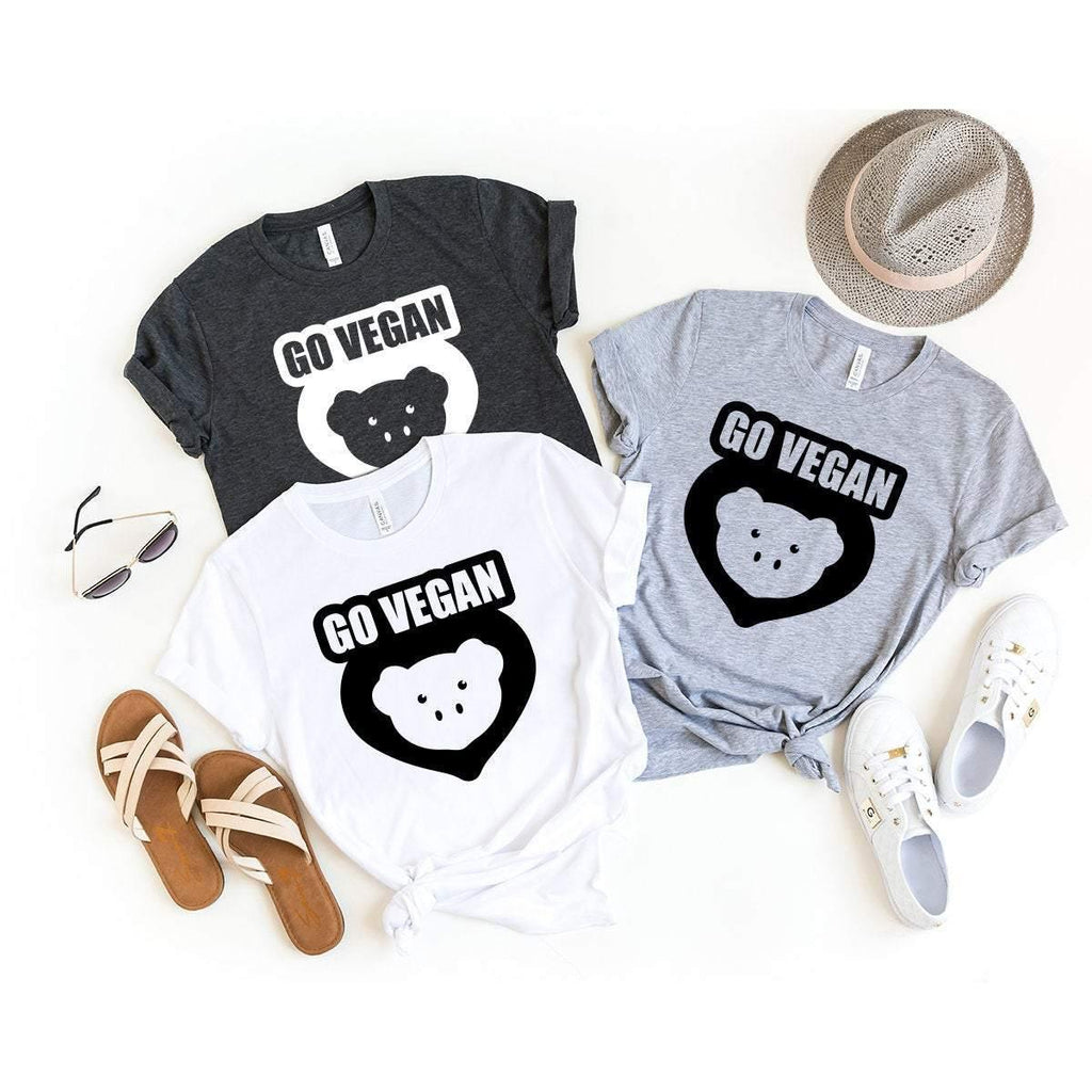 Funny Vegan Shirt, Go T-Shirt, Animal Rights Tee, Save product image 4