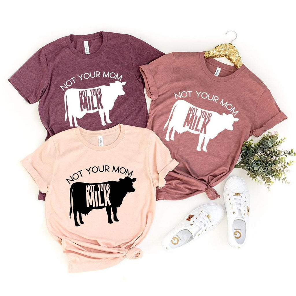 Not Your Mom Milk Tshirt, Save Animal Shirt, Lover Activist product image 3