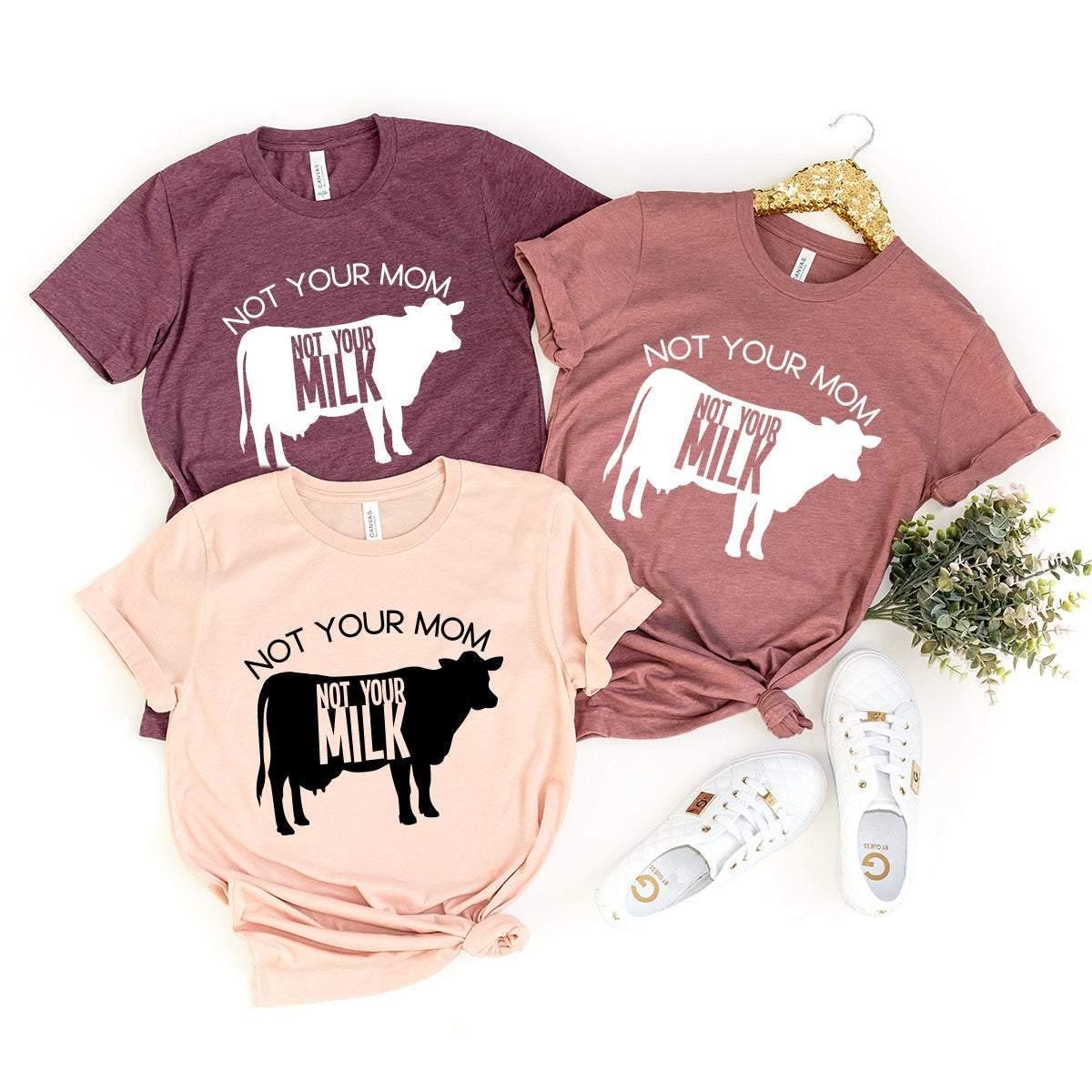 Not Your Mom Milk Tshirt, Save Animal Shirt, Lover Activist product image 3