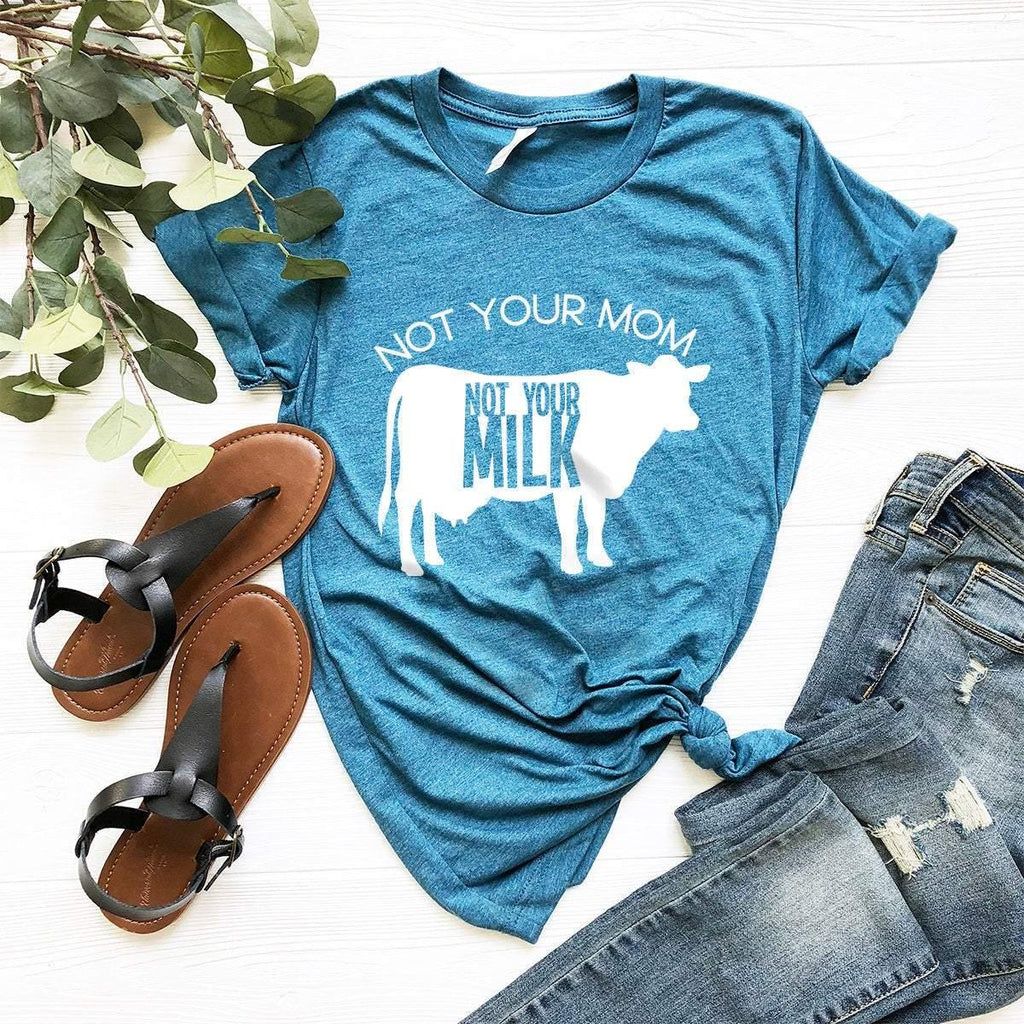 Not Your Mom Milk Tshirt, Save Animal Shirt, Lover Activist product image 5