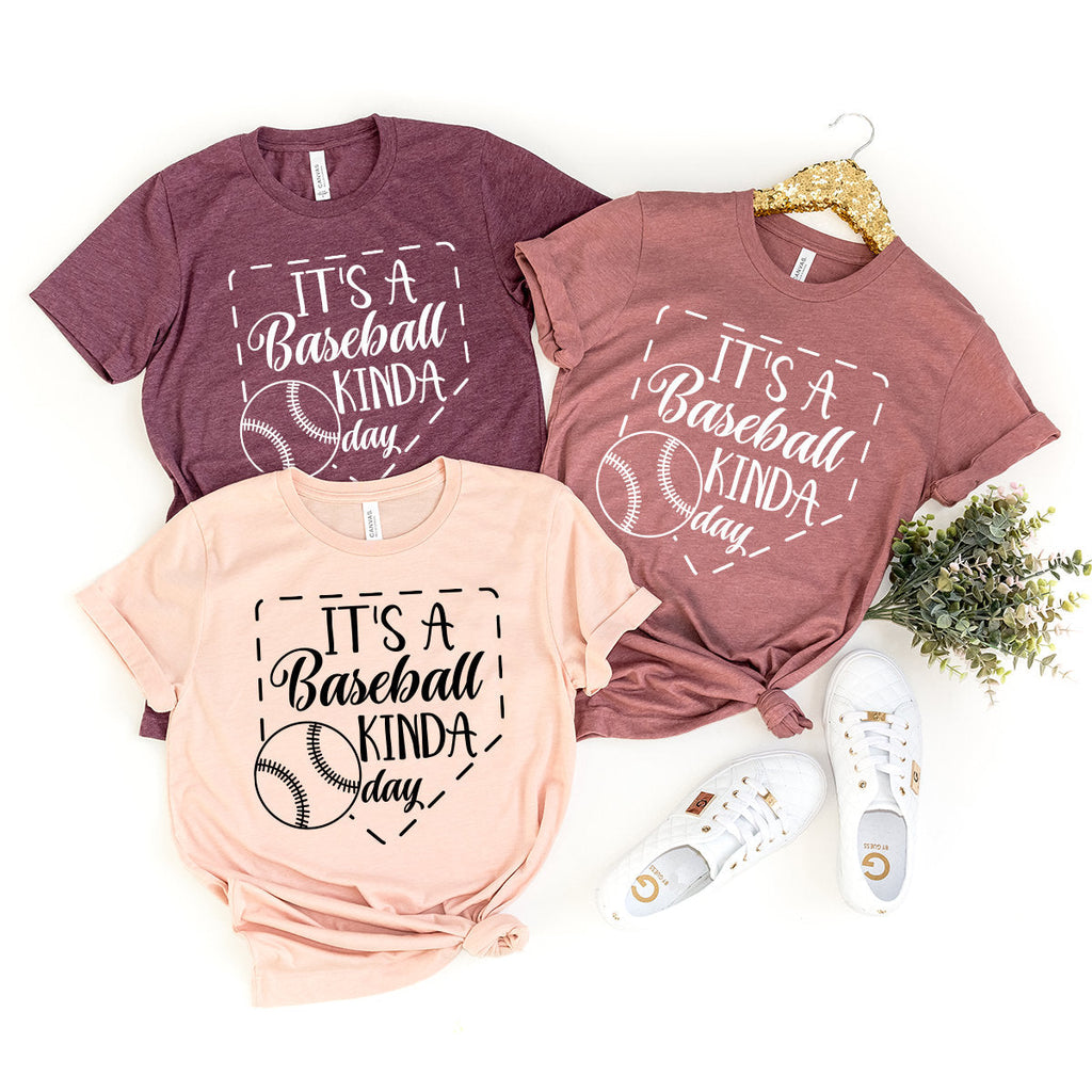 It's A Baseball Kinda Day T-Shirt, Game Tee, Lover T Shirt product image 3