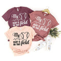 My Heart Is On That Field Baseball Shirt, T-Shirt, Mom product image 1