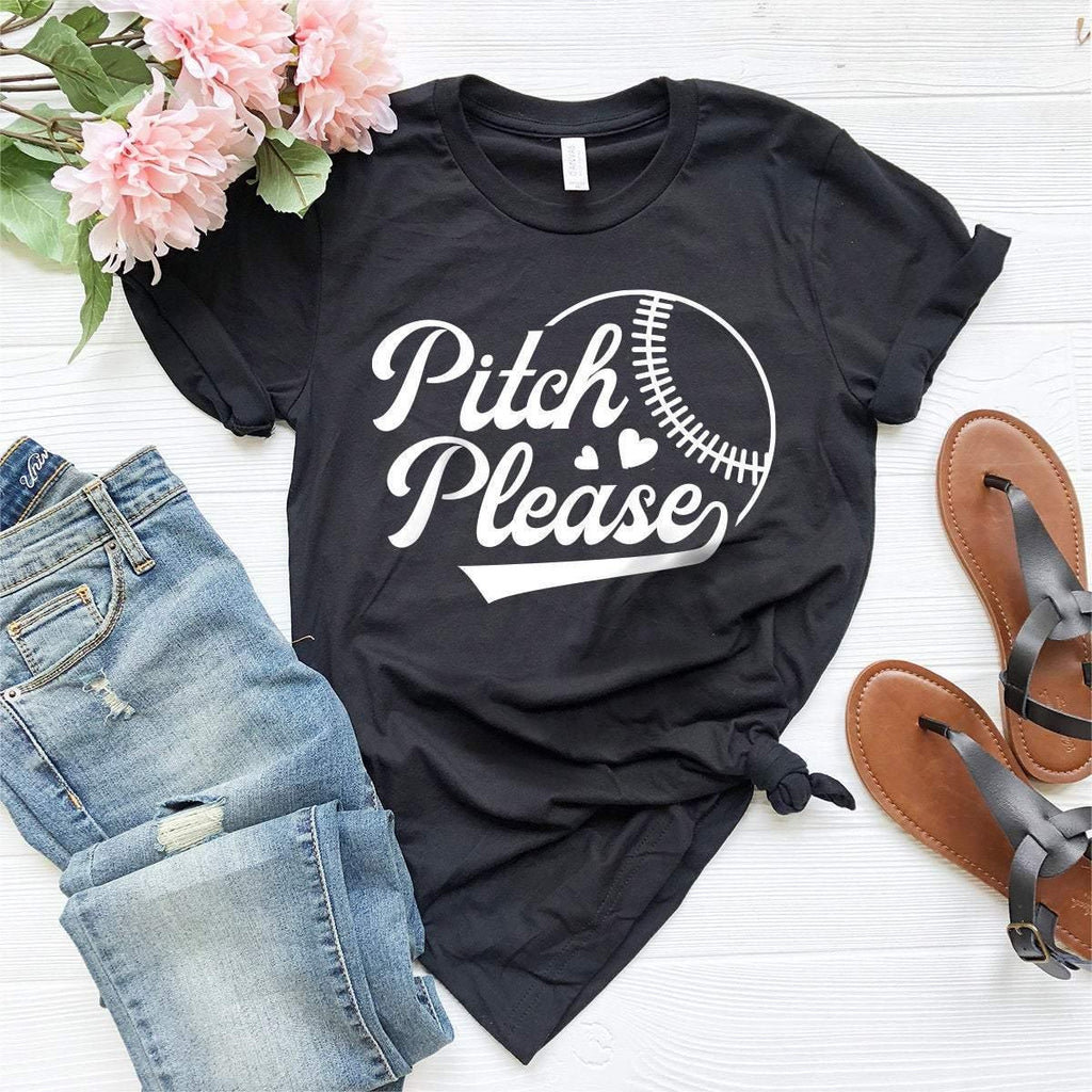 Cute Baseball T-Shirt, Pitch And Please Shirt, Fan Mom product image 2