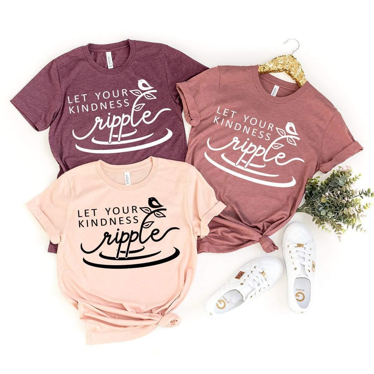 Plant Meditation Shirt, Let Your Kindness Ripple T-Shirt product image 4