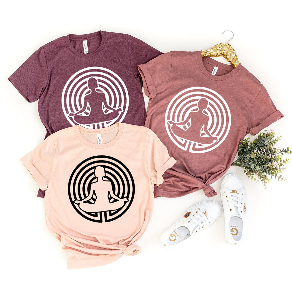 Meditating Women Shirt, Yoga Meditation Inspirational product image 2