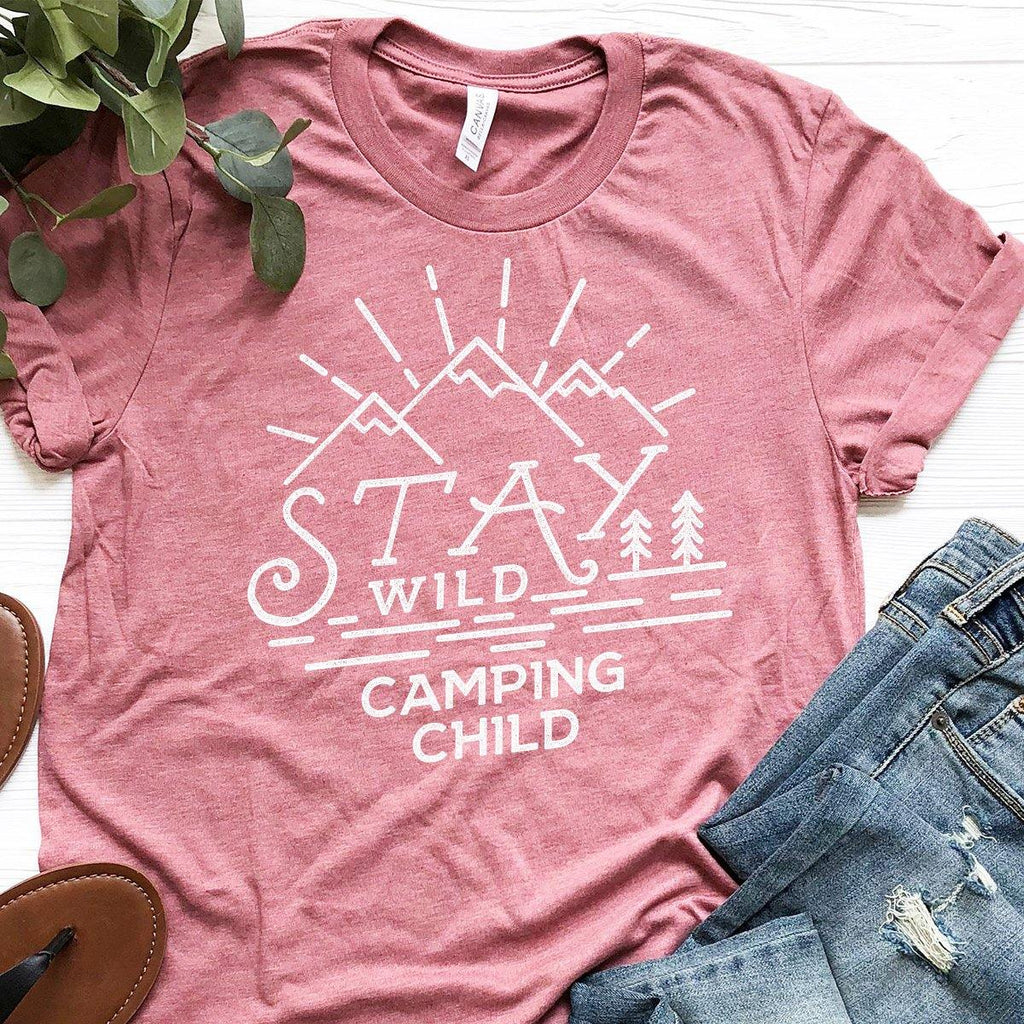 Stay Wild Camping Child Shirt,Camping Shirt,Hiking product image 3