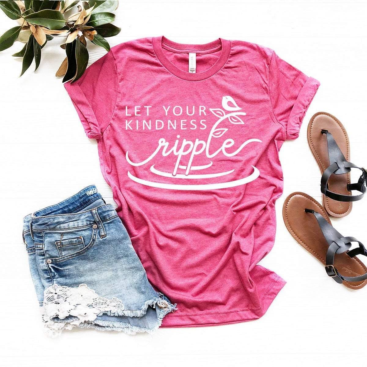 Plant Meditation Shirt, Let Your Kindness Ripple T-Shirt product image 1