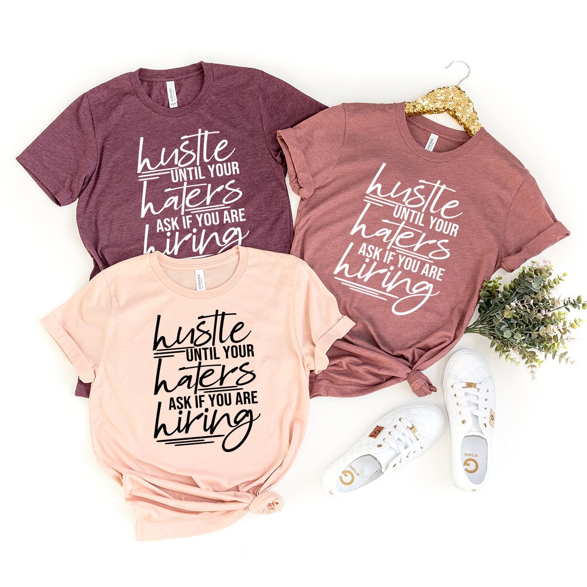 Haters Gonna Hate Shirt, Hustle Until Your Ask Run This product image 3
