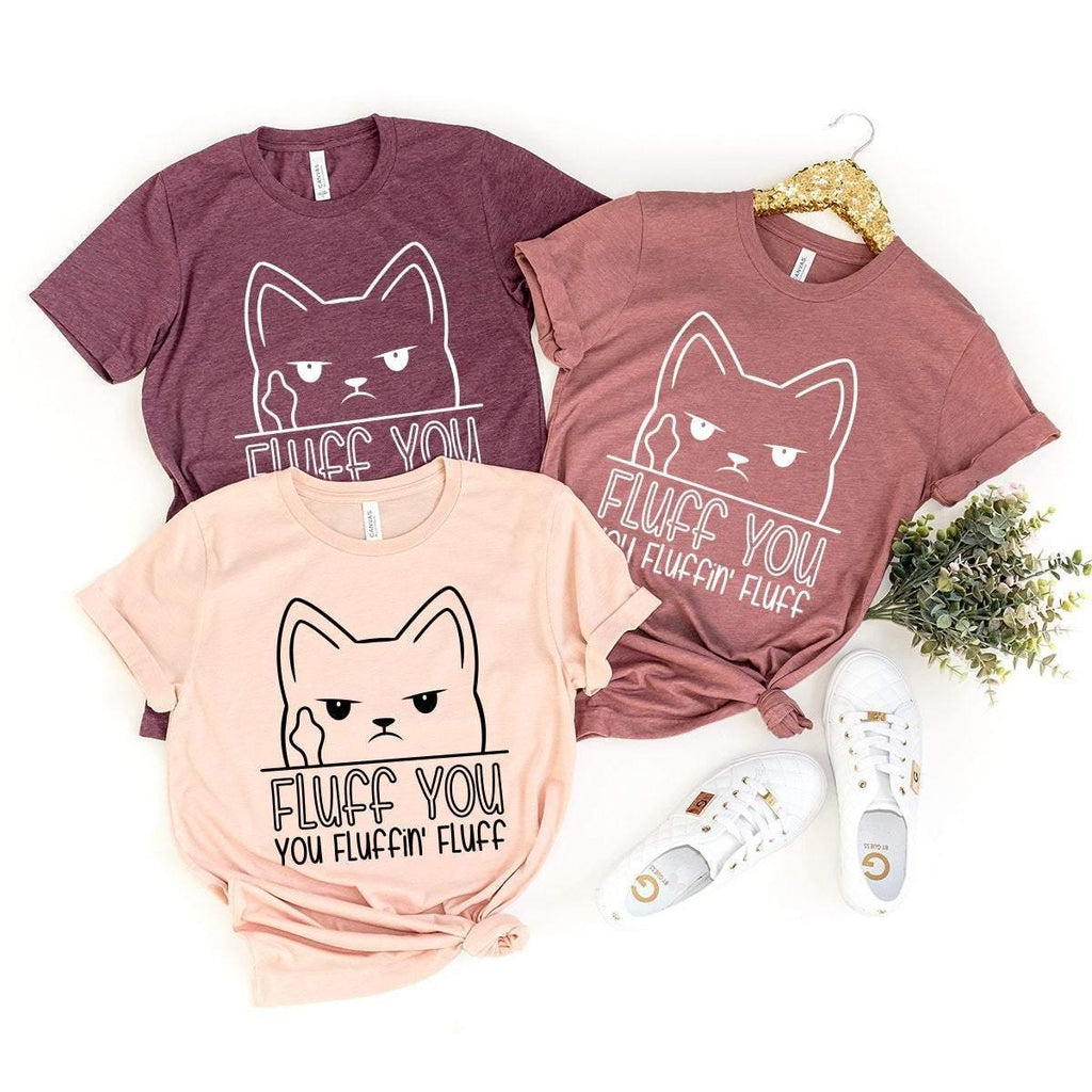 Cat Lover Shirt, Fluff You Fluffin' T-Shirt, Grumpy Funny product image 4