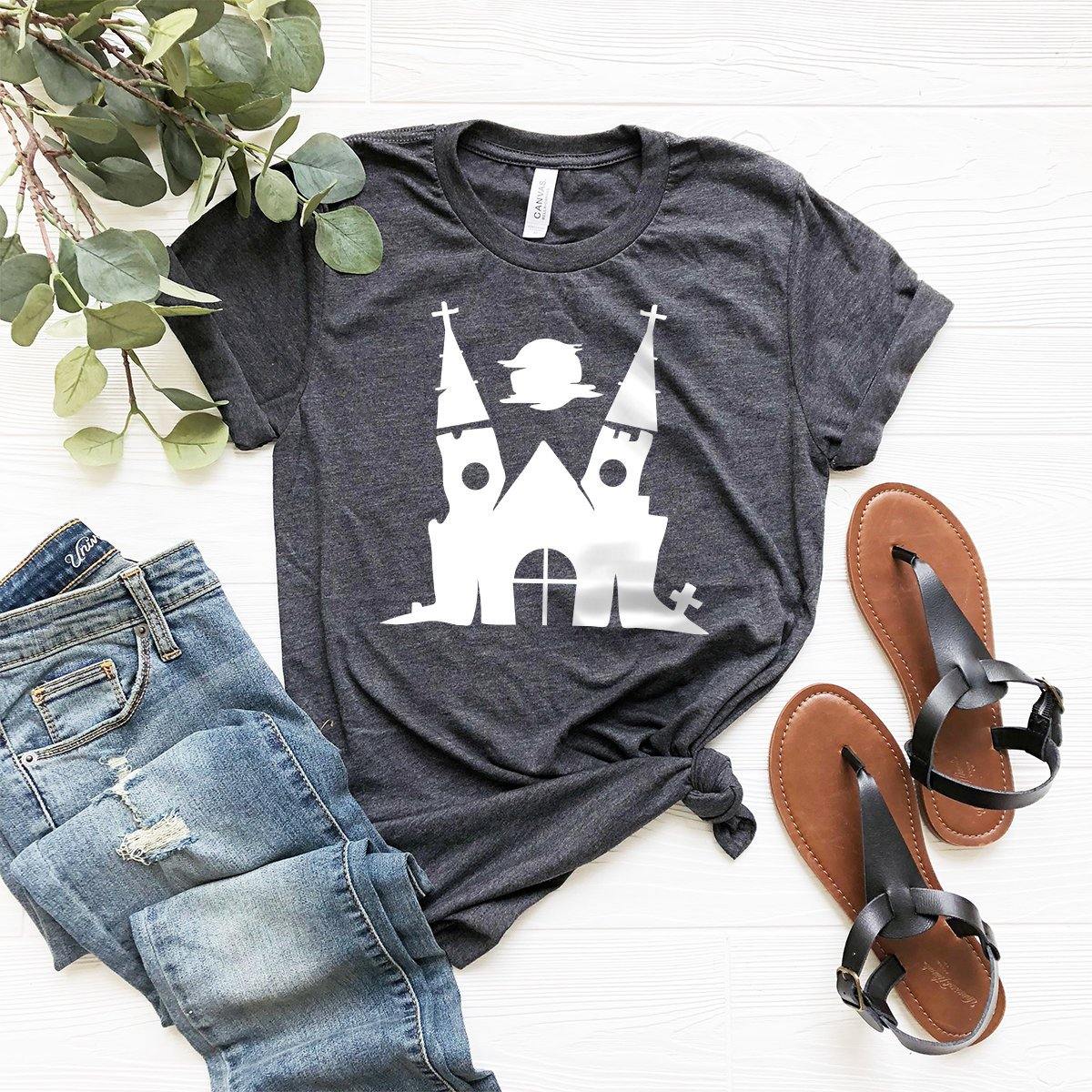 Halloween Graveyard Church Shirt, T-Shirt, Custome, Gothic product image 5