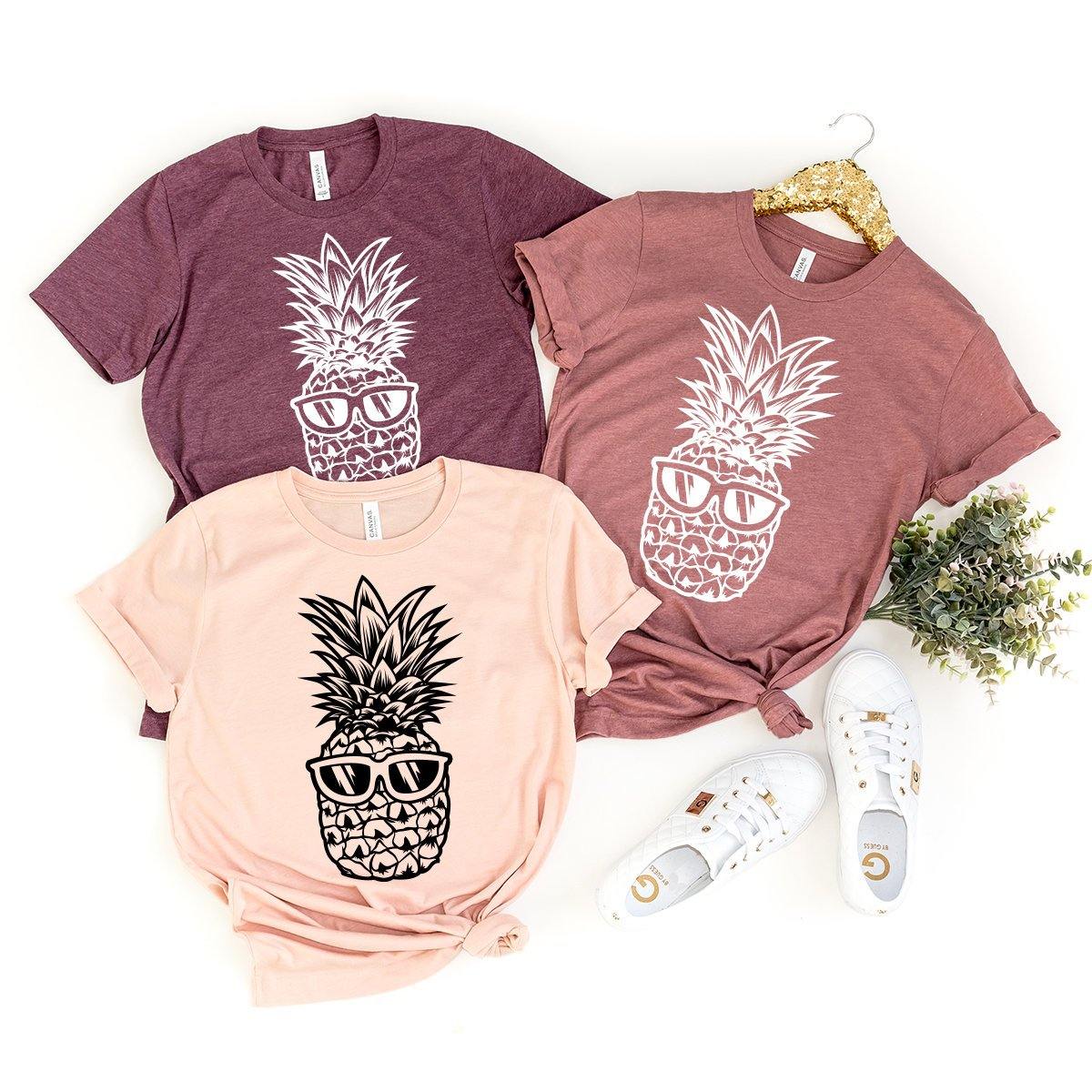 Cool Pineapple Shirt, Funny Beach Summer T-shirt, Tropical product image 3