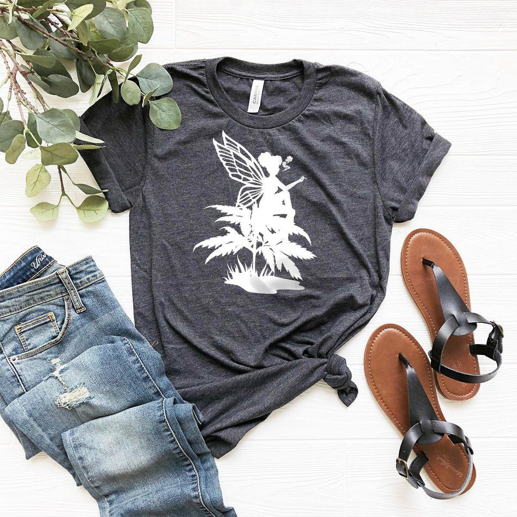 Cannabis Fairy Shirt, Weed Funny Pot Tee, Marijuana Stoner product image 5