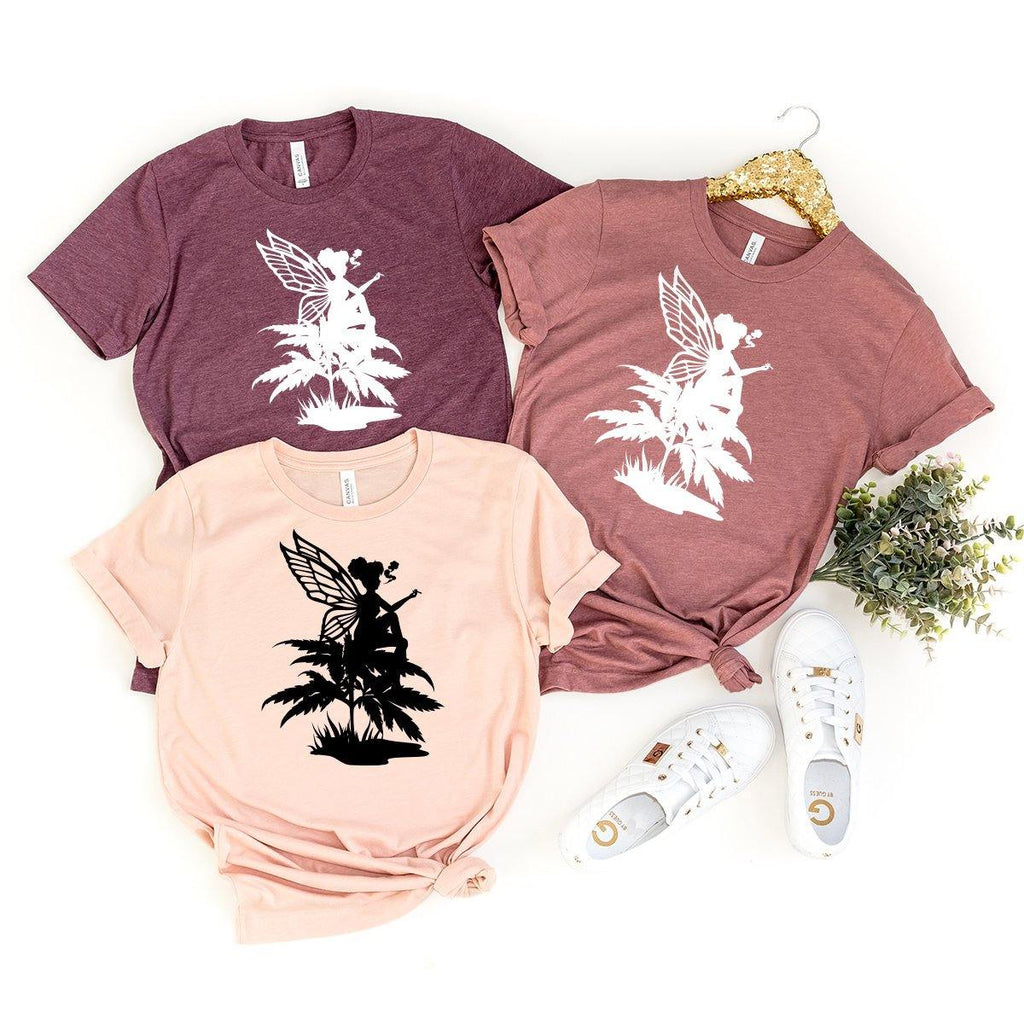 Cannabis Fairy Shirt, Weed Funny Pot Tee, Marijuana Stoner product image 3