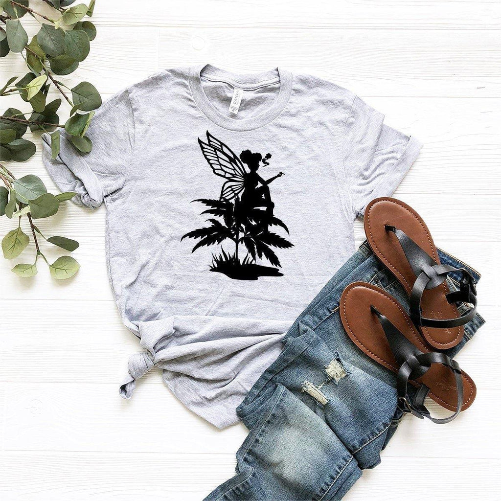 Cannabis Fairy Shirt, Weed Funny Pot Tee, Marijuana Stoner product image 1