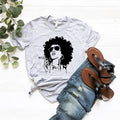 Afro Girl Shirt, Weeding Tee, Funny Marijuana Stoner Black product image 1