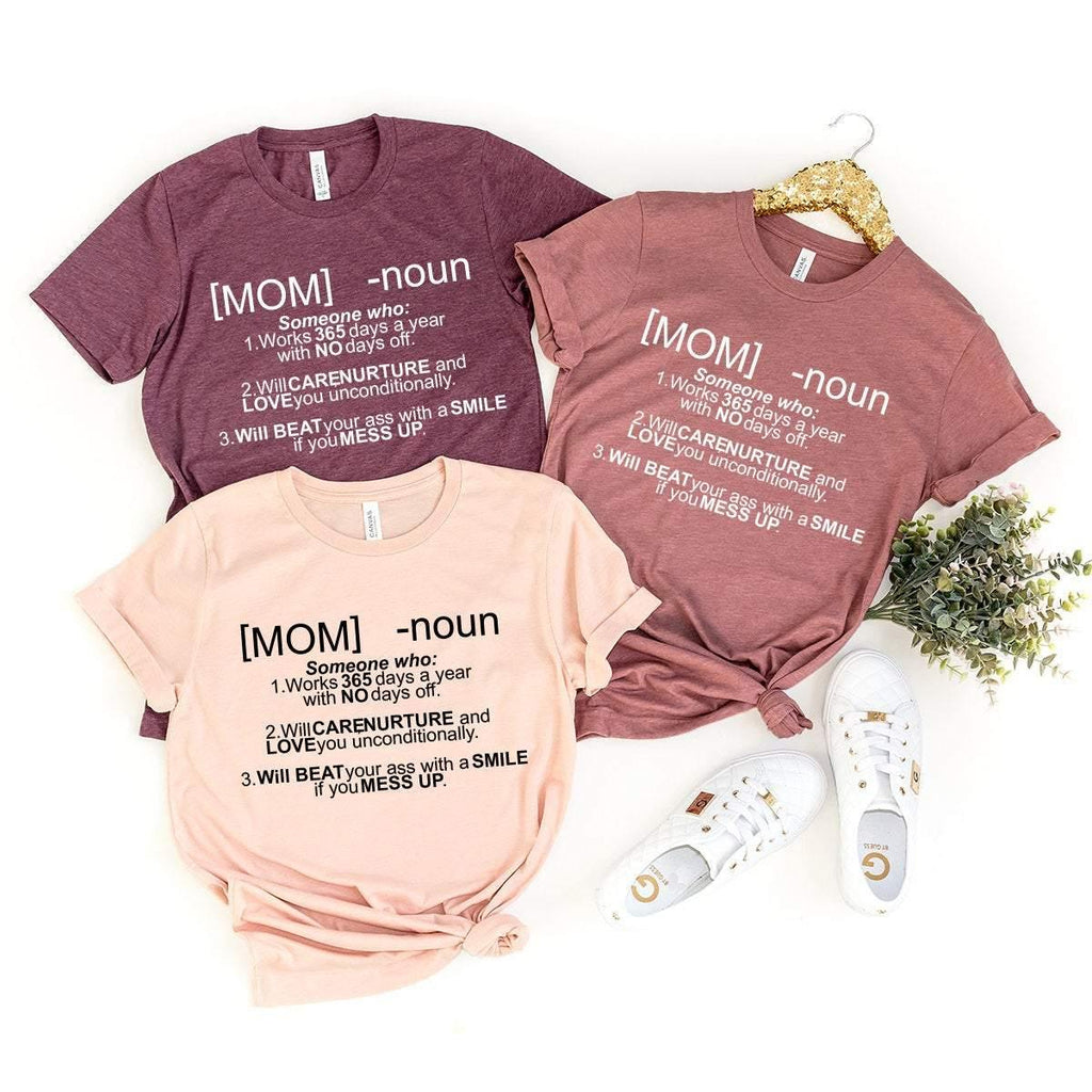Mom Definition Shirt, Life T-Shirt, Gift, Funny For product image 3